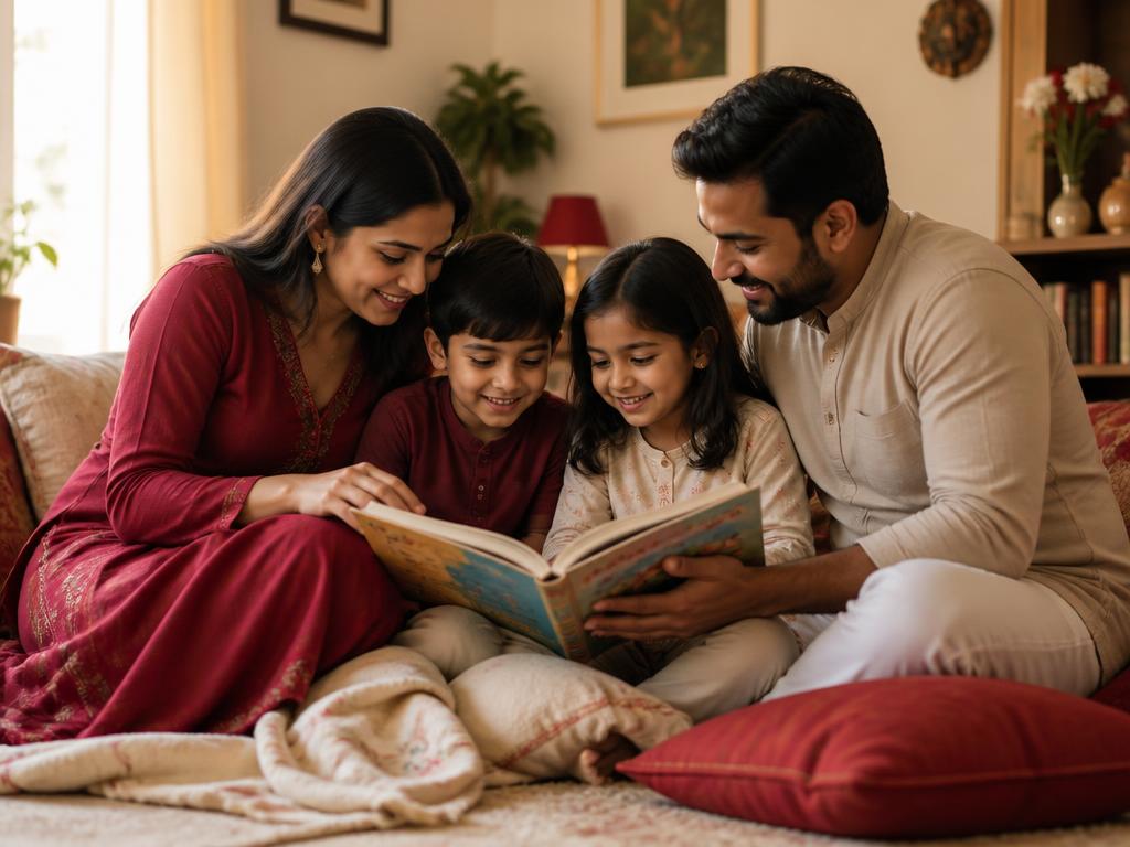 Parents creating story rituals that children want to return to
